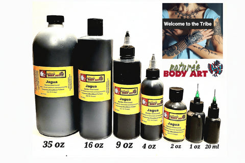 Jagua Black Tattoo Gel (most popular) Fresh + Ready-to-use - Nature's Body Art