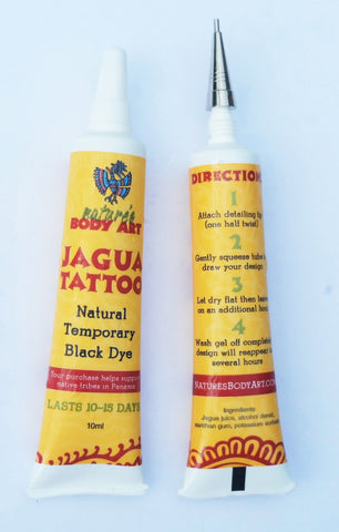 Jagua Tattoo Gel Tubes - Nature's Body Art