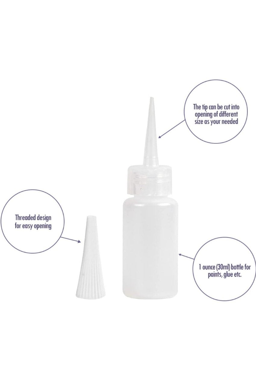 Six Pack of 30ml applicator Bottles with Cone Top